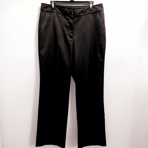 SOLD!!!!     NWOT Jaclyn Smith shiny black dress pant size 12 - Picture 2 of 3